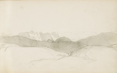 Desenho de um álbum intitulado "The Basque Country", 1862-63 de Odilon Redon