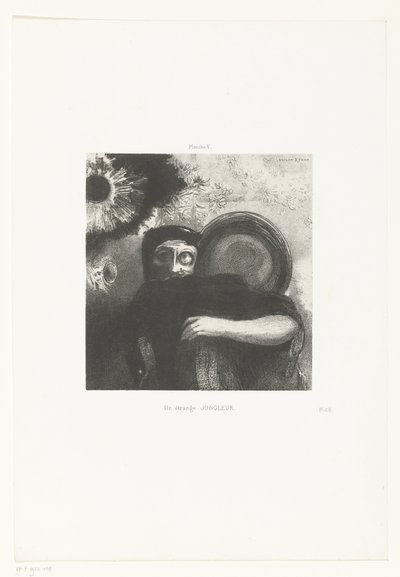 Um malabarista estranho
Un étrange JONGLEUR (título sobre o objecto) de Odilon Redon
