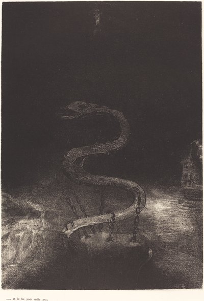 E o amarrou por mil anos de Odilon Redon