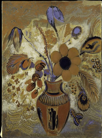 Vaso etrusco com flores de Odilon Redon