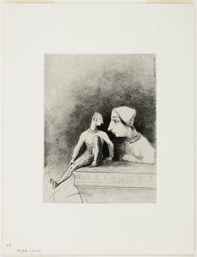 Felicidade, prato sete de In Dreams de Odilon Redon