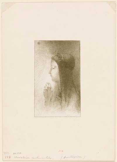 Frontispício para Chevaleries sentimentales por Ferdinand Hérold de Odilon Redon