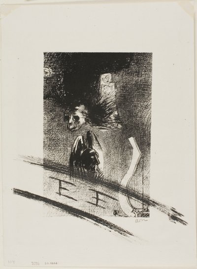 Frontispício para Damnation de Iwan Gilkin pelo artista de Odilon Redon