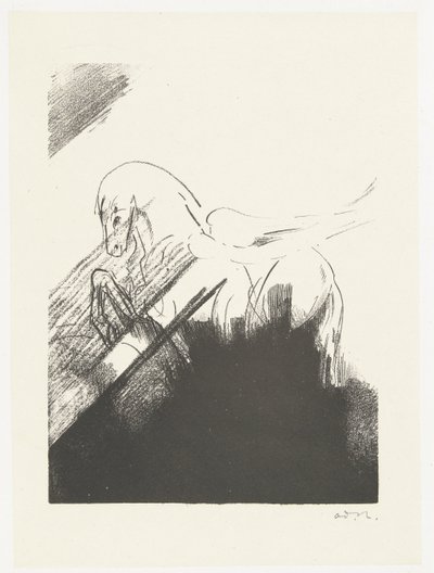 Cavalo alado Cheval aile de Odilon Redon