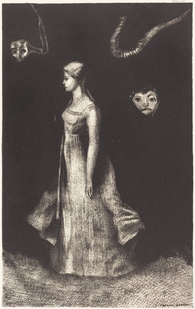 Obsessão (Obsessão) de Odilon Redon