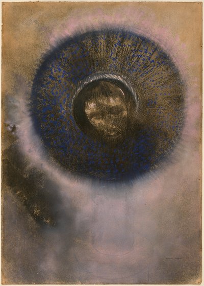 Cabeça numa auréola de Odilon Redon