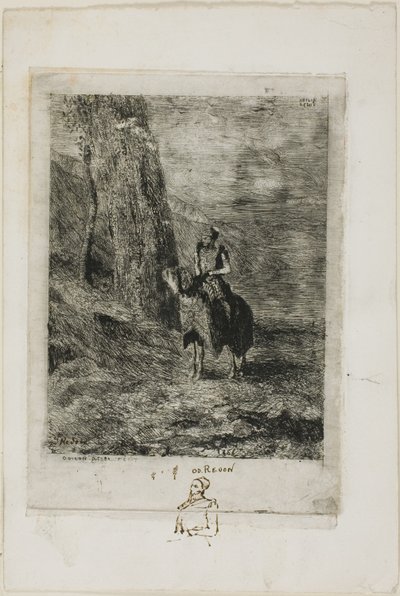 Cavaleiro esperando de Odilon Redon