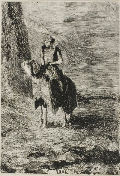 Cavaleiro esperando de Odilon Redon