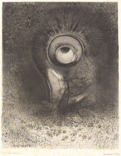 Il y eut peut-etre une vision premiere ensaioee dans la fleur (Talvez uma primeira visão tenha sido tentada na flor de Odilon Redon