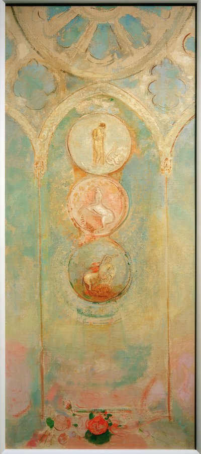 Papelão para uma janela da igreja de Odilon Redon