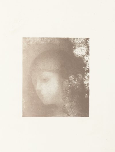 Kinderhoofd conheceu floridos
Cabeça de criança com flores de Odilon Redon