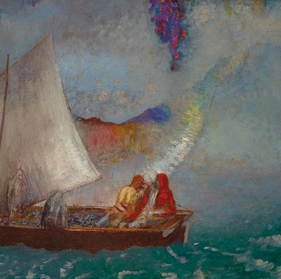 A Vela Cinzenta, c.1900-05 (óleo sobre tela) de Odilon Redon