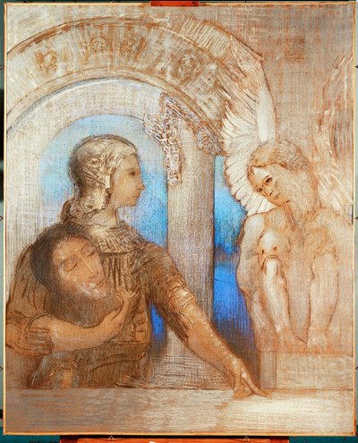 O Cavaleiro Místico (óleo sobre tela) de Odilon Redon