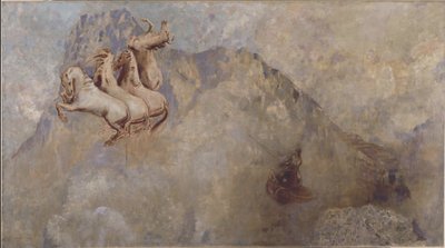A Carruagem do Sol, cerca de 1910 (óleo sobre tela) de Odilon Redon