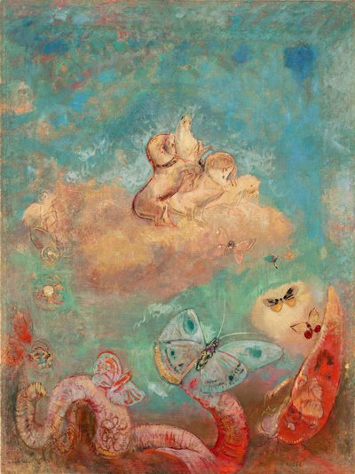 A carruagem de Apollo. Pintura por Odilon Redon (1840-1916), óleo sobre tela, cerca de 1912. Arte francesa, século XX, simbolismo, nabis. Museu de Arte Moderna, Nova Iorque (EUA). de Odilon Redon