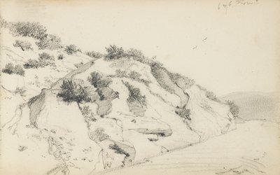 Página de um caderno de desenho, &39;O País Basco&39; de Odilon Redon