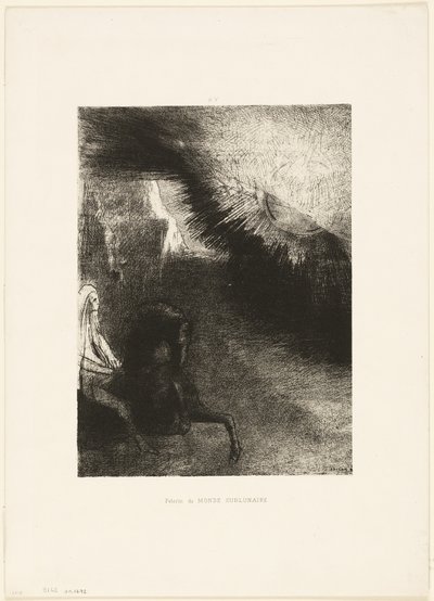 Peregrino do Mundo Sublunar, placa 5 de 6 de Odilon Redon