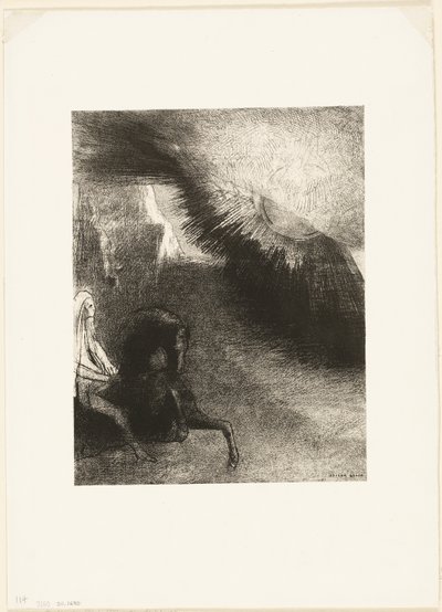 Peregrino do Mundo Sublunar, placa 5 de 6 de Odilon Redon