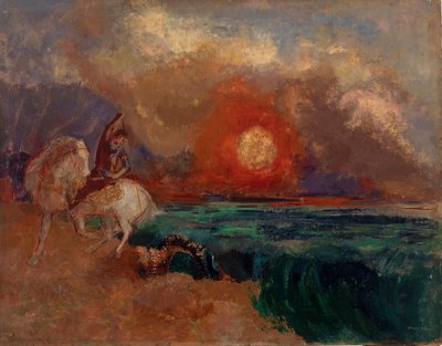 São Jorge e o Dragão (Saint Georges et le dragon) de Odilon Redon