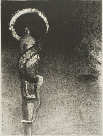 Serpente-Halo de Odilon Redon