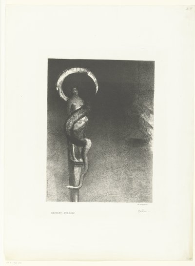 Slangenaureol Serpent-Aureole (título no objeto) de Odilon Redon