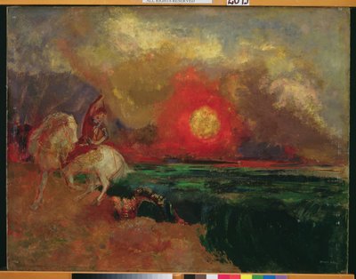 São Jorge e o Dragão de Odilon Redon