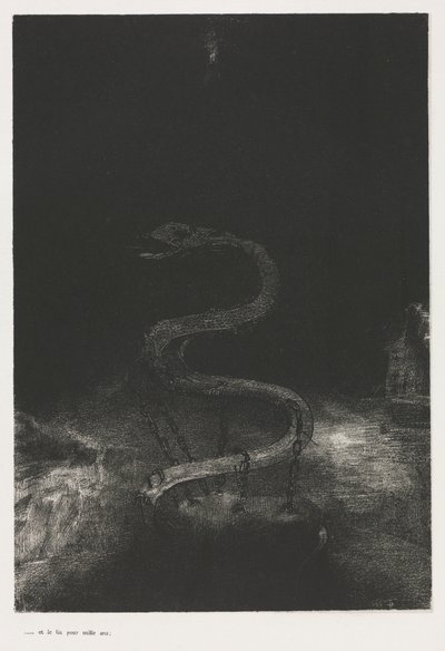 O apocalipse de São João: e amarrado a ele por mil anos, 1899. de Odilon Redon