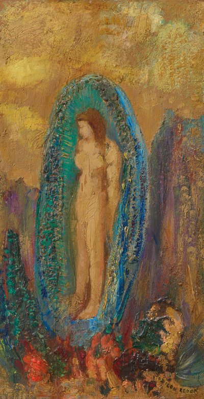 O Nascimento de Vénus ou Ovo Áurico de Odilon Redon