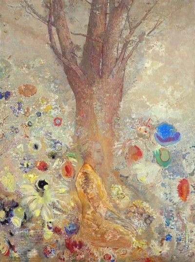 O Buda - Pintura de Odilon Redon (1840-1916) de Odilon Redon