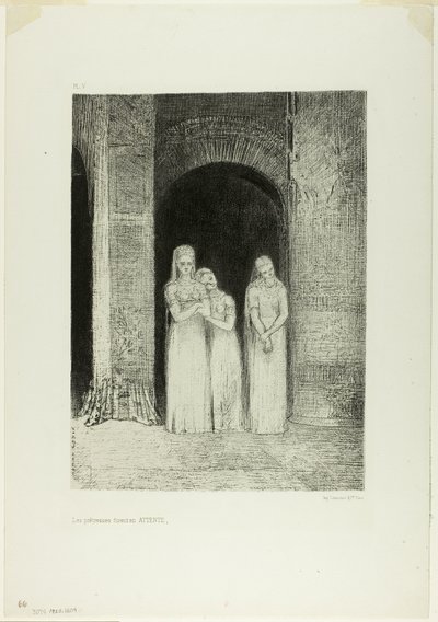 As Sacerdotisas Estavam Esperando, da Noite de Odilon Redon