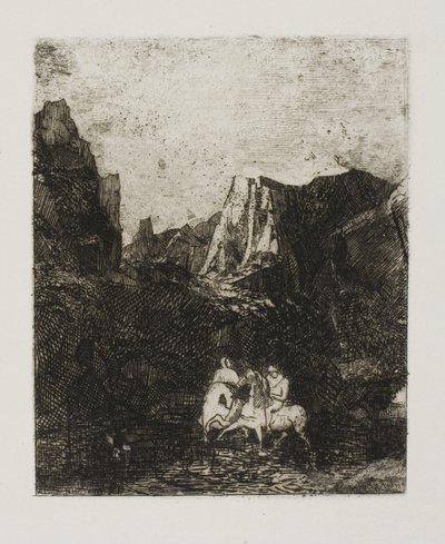 Os dois pequenos cavaleiros de Odilon Redon