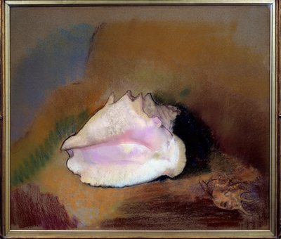 A concha. Pintura em pastel de Odilon Redon (1840-1916) de Odilon Redon