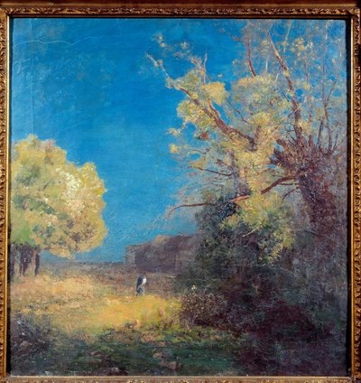 O caminho tem peyrelebade. Pintura de Odilon Redon (1840-1916) de Odilon Redon