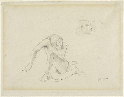 Duas figuras grotescas de Odilon Redon