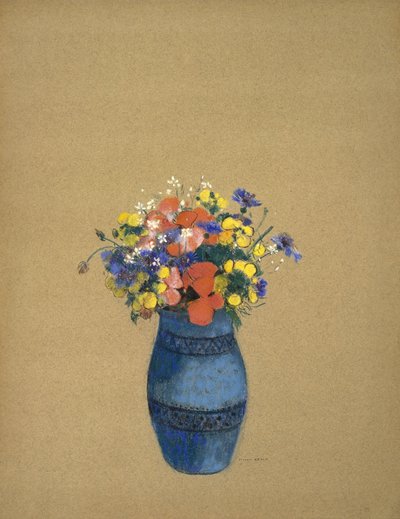 Vaso de flores de Odilon Redon