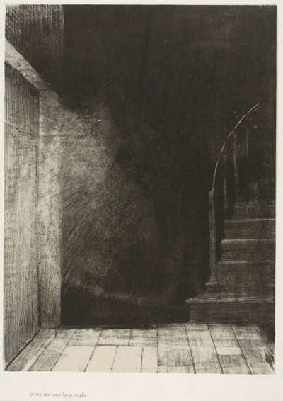 Nós dois vimos uma grande luz pálida, placa 2 de 6 de Odilon Redon