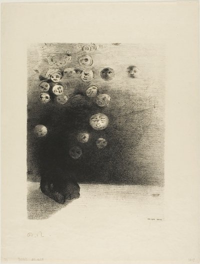 Porque não há-de existir um mundo invisível..., placa 6 de Le Jure de Edmond Picard de Odilon Redon
