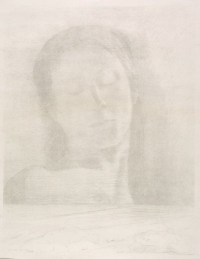 Olhos fechados de Odilon Redon