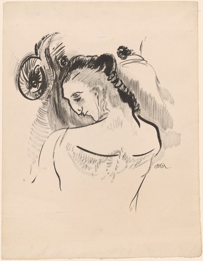 Homem jovem de Odilon Redon