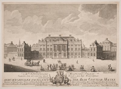 O Palácio Moltke na Praça do Castelo de Amalienborg de Odvardt Helmoldt de Lode