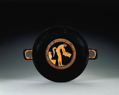 Kylix de figura vermelha ática, c.470 AC de Oedipus Painter