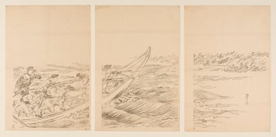 Um Conflito no Rio Yalu de Ogata Gessan