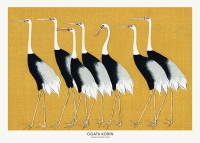 Grou-de-coroa-vermelha-japonês de Ogata Korin