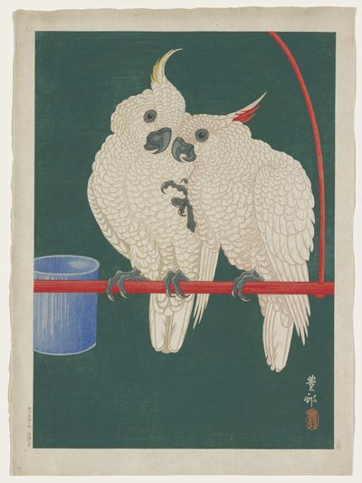 Cockatoos de Ohara Koson