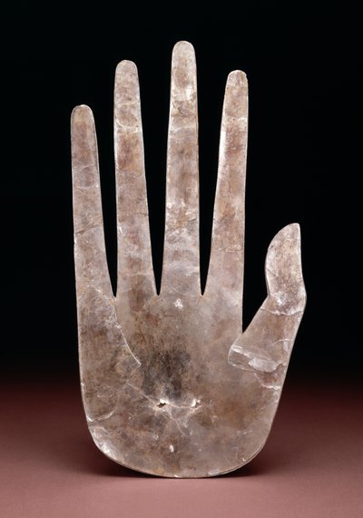 Recorte em forma de mão, 200 aC-400 dC (mica) de Ohio Hopewell culture