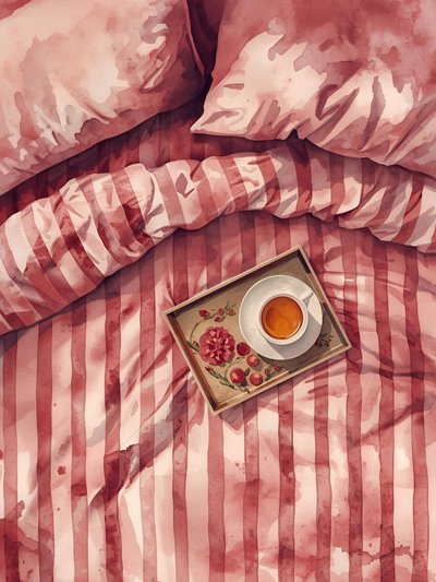 Cama aconchegante para o chá da manhã de Ohkimiko