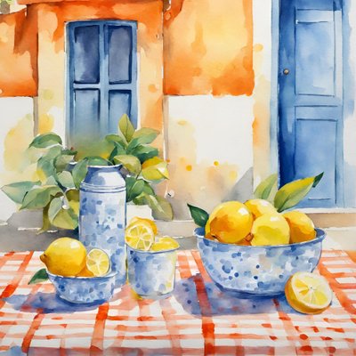 Mesa Mediterrânica de Limão de Ohkimiko