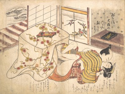 Cena do quarto, ca. 1739., c. 1739. de Okumura Masanobu