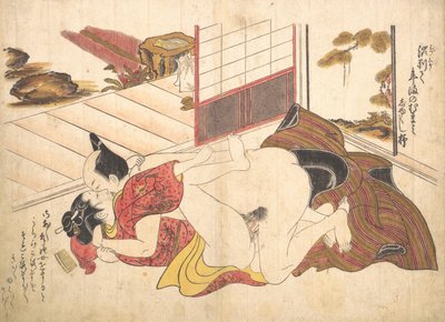 Cena do quarto, ca. 1739., c. 1739. de Okumura Masanobu