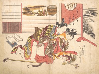 Cena do quarto, ca. 1739., c. 1739. de Okumura Masanobu